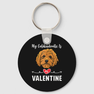 Chaveiro Meu Cachorro Goldendoodle é o Meu Presente de Dia