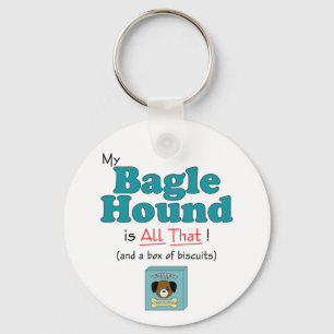 Chaveiro Meu cão de Bagle é todo o isso!
