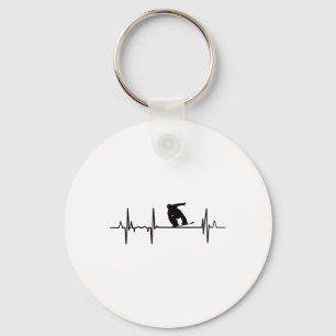 Chaveiro Meu Coração Batida Por Ventilador De Snowboard Ecg