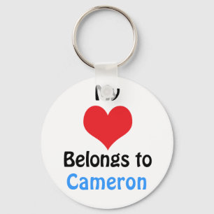 Chaveiro Meu coração pertence a Cameron