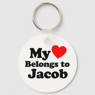 Chaveiro Meu coração pertence a Jacob