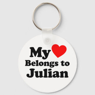 Chaveiro Meu Coração Pertence a Julian