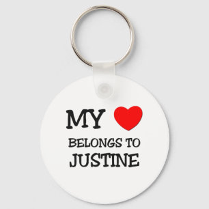Chaveiro Meu coração pertence a JUSTINE