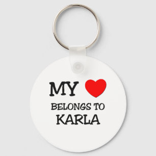 Chaveiro Meu coração pertence a KARLA