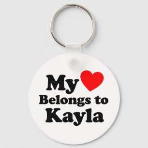 Chaveiro Meu coração pertence a Kayla