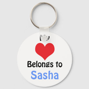 Chaveiro Meu Coração Pertence a Sasha