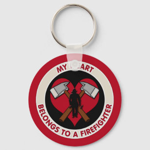 Chaveiro Meu Coração Pertence A Um Bombeiro