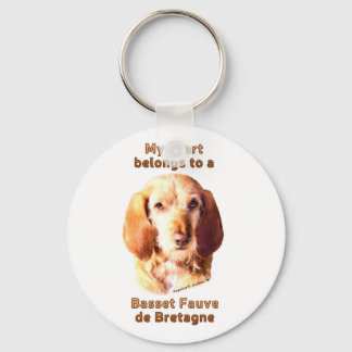 Chaveiro Meu Coração Pertence A Uma Fauve De Bretagne Basse
