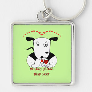 Chaveiro Meu Coração Pertence ao Meu Pai