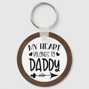 Chaveiro Meu Coração Pertence ao Papai Foto Personalizada
