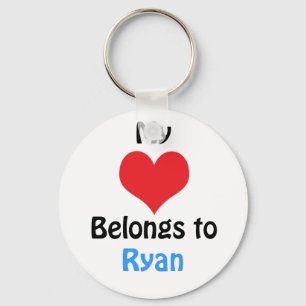 Chaveiro Meu coração pertence ao Ryan