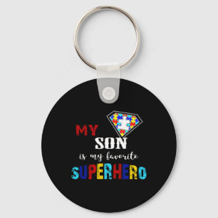 Chaveiro Meu Filho É Meu Super Herói Favorito Autismo Consc