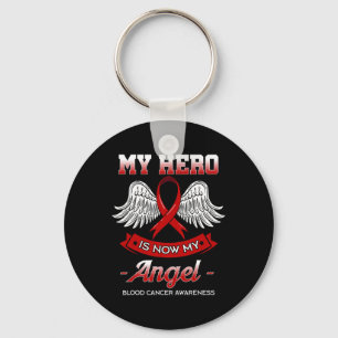 Chaveiro Meu Herói Agora É Meu Anjo Câncer de Sangue Tumor