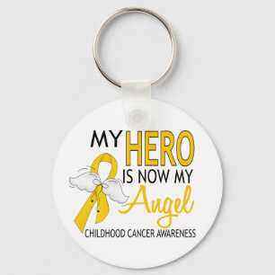 Chaveiro Meu herói é meu cancer da infância do anjo