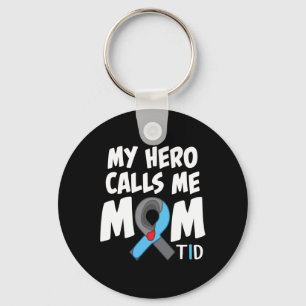 Chaveiro Meu Herói Me Chama Mãe T1d Diabetes Tipo 1