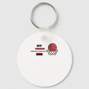 Chaveiro Meu jogador de basquete favorito me chama de pai