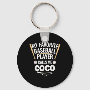 Chaveiro Meu Jogador De Beisebol Favorito Me Chama Coco