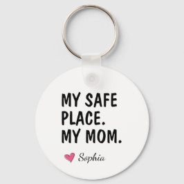 Chaveiro Meu Local Seguro Minha Mãe Presente Personalizado