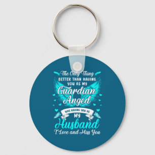 Chaveiro Meu marido meu anjo da guarda perdendo meu marido