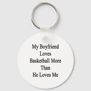 Chaveiro Meu Namorado adora basquete mais do que ele me ama