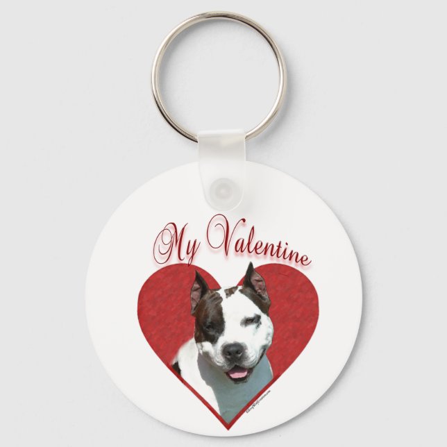 Chaveiro Meu Namorados AmStaff (Frente)