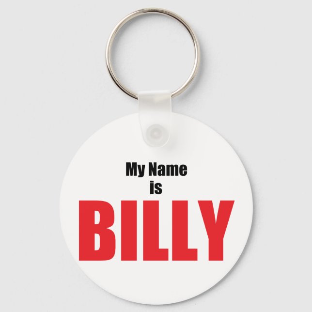 Chaveiro Meu nome é Billy (Frente)