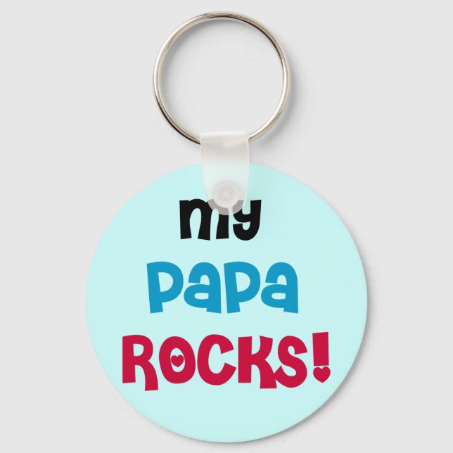 Chaveiro Meu Papa Rocks T-shirts e presentes (Frente)