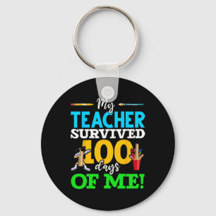 Chaveiro Meu Professor Sobreviveu 100 Dias De Mim Dab 100 D