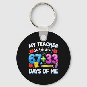Chaveiro Meu Professor Sobreviveu 100 Dias De Mim Engraçado