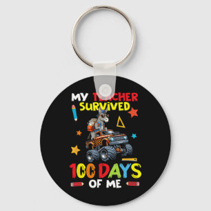Chaveiro Meu Professor Sobreviveu a 100 Dias de Mim Burro n
