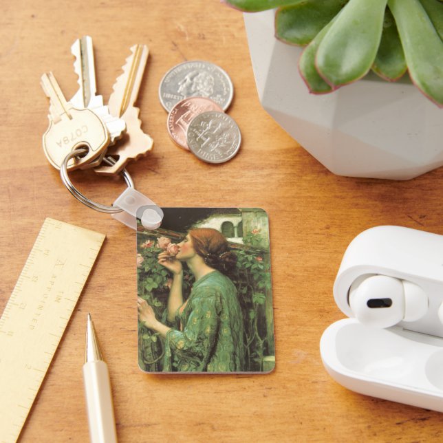 Chaveiro Meu Rosa doce, ou Alma do Rosa por Waterhouse (Mesa)