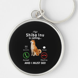 Chaveiro Meu shiba inu está ligando | Presente de Cão Humor