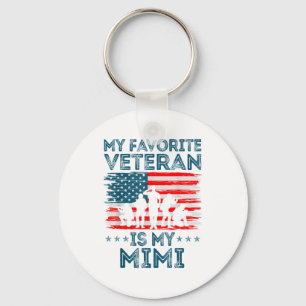 Chaveiro Meu Veterano Favorito É a Minha Bandeira Americana