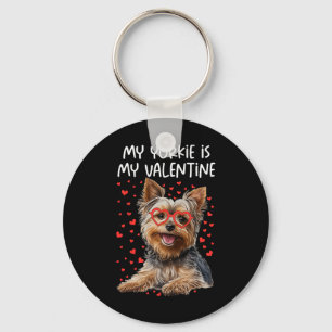 Chaveiro Meu Yorkie é meu namorado Yorkshire Terrier Dog Lo