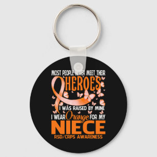 Chaveiro Meus Heroínas Eu Visto Laranja Para Minha sobrinha