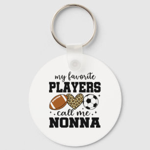 Chaveiro Meus Jogadores Favoritos Me Chamam de Nonna Footll