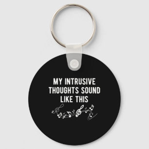 Chaveiro Meus Pensamentos Intrusivos Soam Como Notas Musica