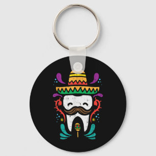 Chaveiro Mexicano Engraçado Cinco de Mayo Dentista Dental I