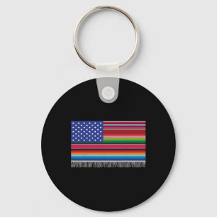 Chaveiro México Americano Bandeira Serape Cinco De Mayo Par
