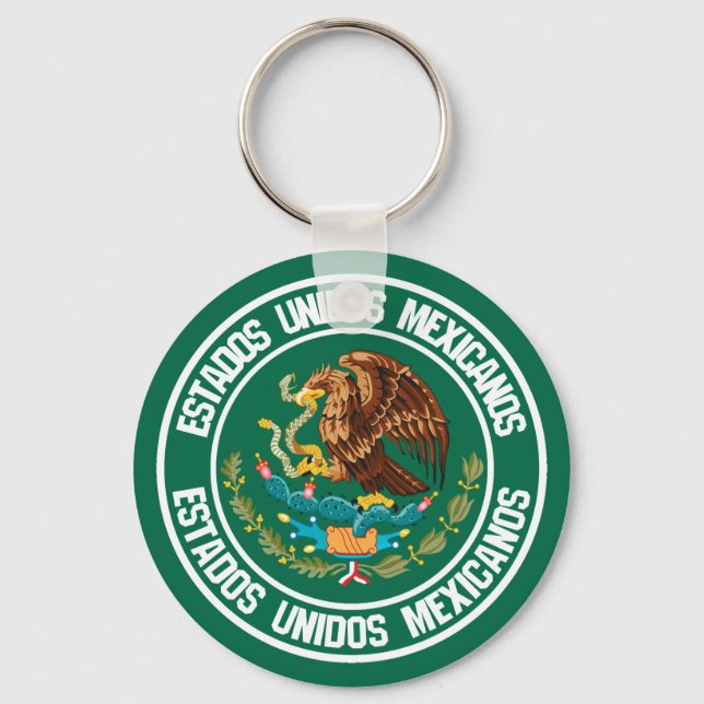 Chaveiro México Round Emblem (Frente)