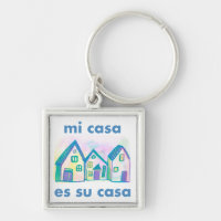 MI CASA ES SU CASA Watercolor Houses Cute Cheerful