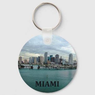 Chaveiro Miami Florida Linha Skyline Cidade