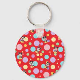 Chaveiro Mickey Mouse Polka Dot  red Baby Shower