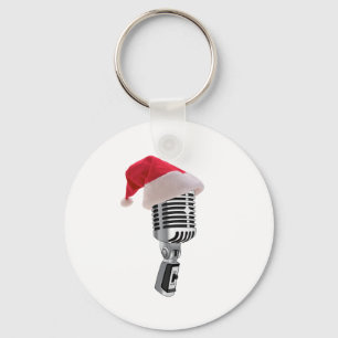 Chaveiro microfone do papai noel