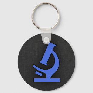 Chaveiro Microscópio Azul Real