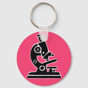 Chaveiro Microscópio cor-de-rosa