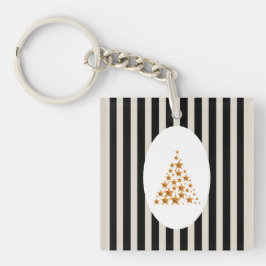 Chaveiro Mid century christmas tree with Golden star