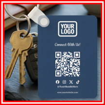 Mídia Social Conecte-se Conosco Instagram Navy QR