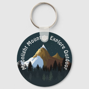 Chaveiro Midnight Mountain Explorer Outdoor Personalizado