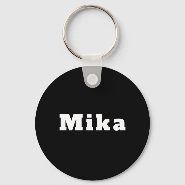 Chaveiro Mika schwarz weiß (Frente)